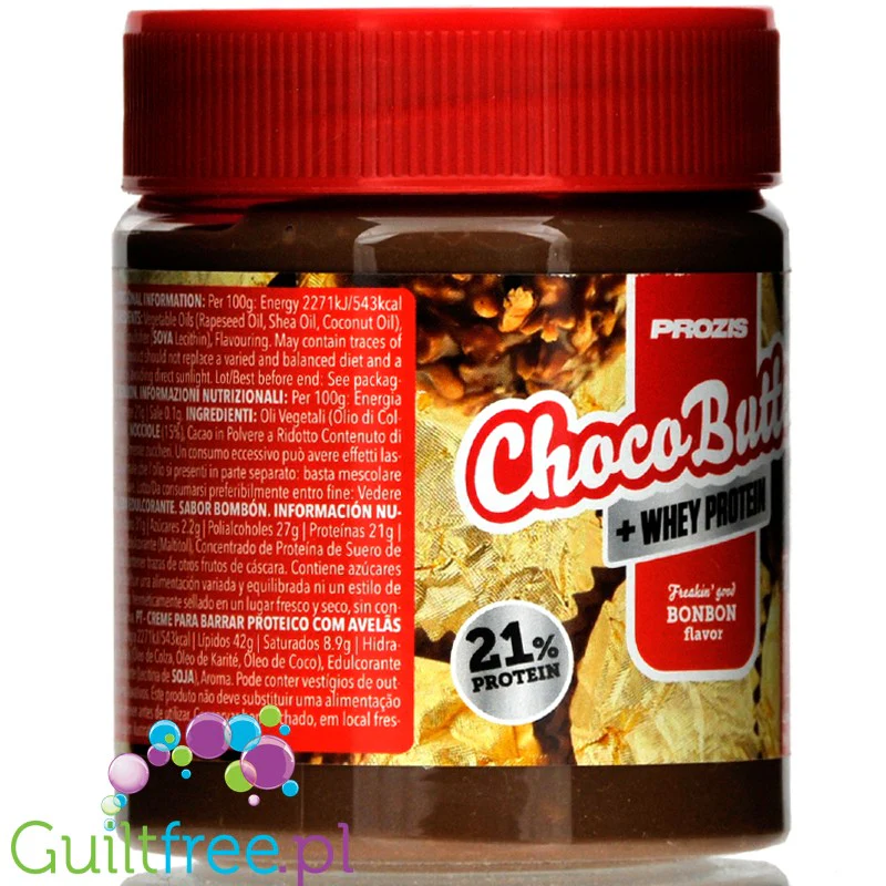 Prozis Whey Choco Butter Bonbon - proteinowy krem czekoladowy o smaku pralinkowym - Image 3