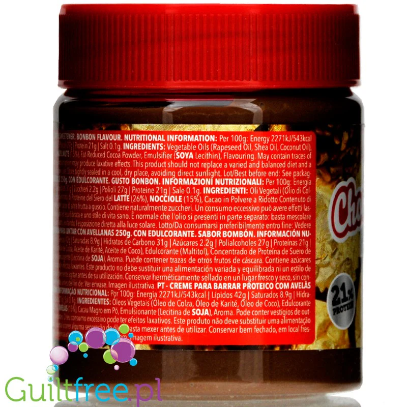Prozis Whey Choco Butter Bonbon - proteinowy krem czekoladowy o smaku pralinkowym - Image 6