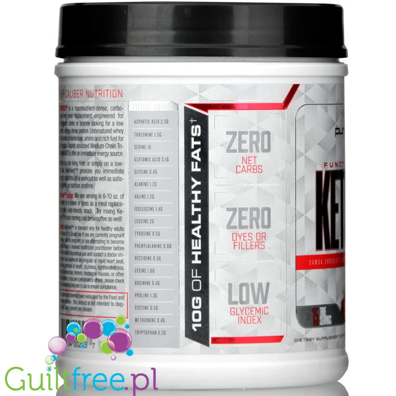 Purus Labs KetoFeed® Samoa Chocolate Cream - keto odżywka białkowa WPI z MCT - Image 2