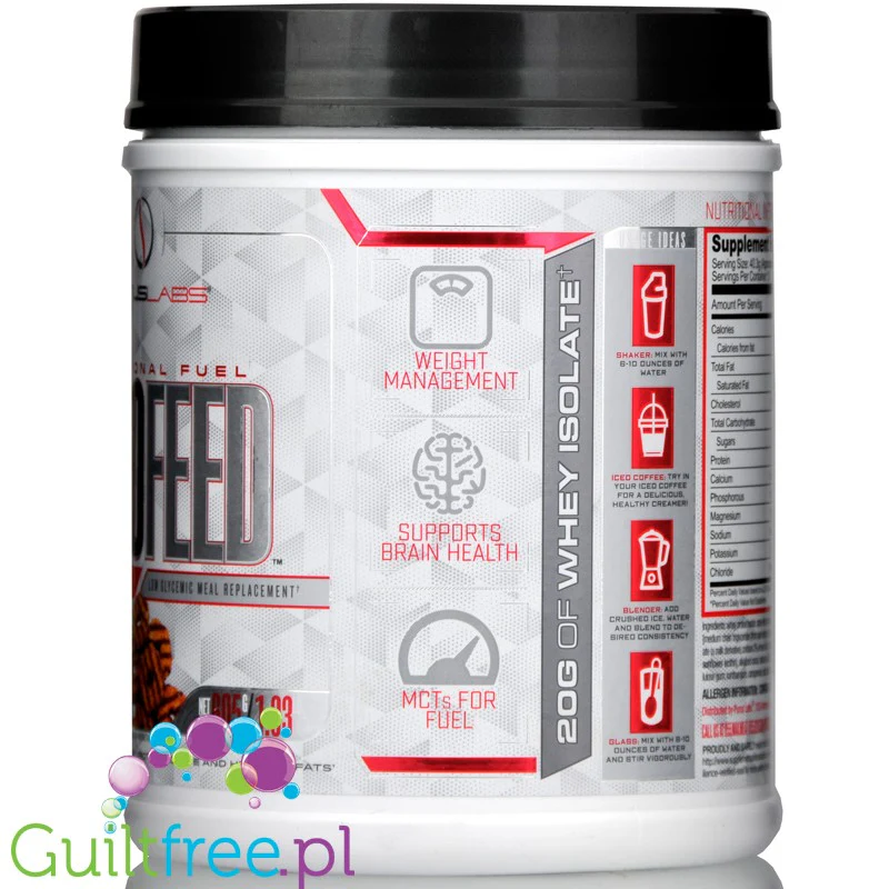 Purus Labs KetoFeed® Samoa Chocolate Cream - keto odżywka białkowa WPI z MCT - Image 3