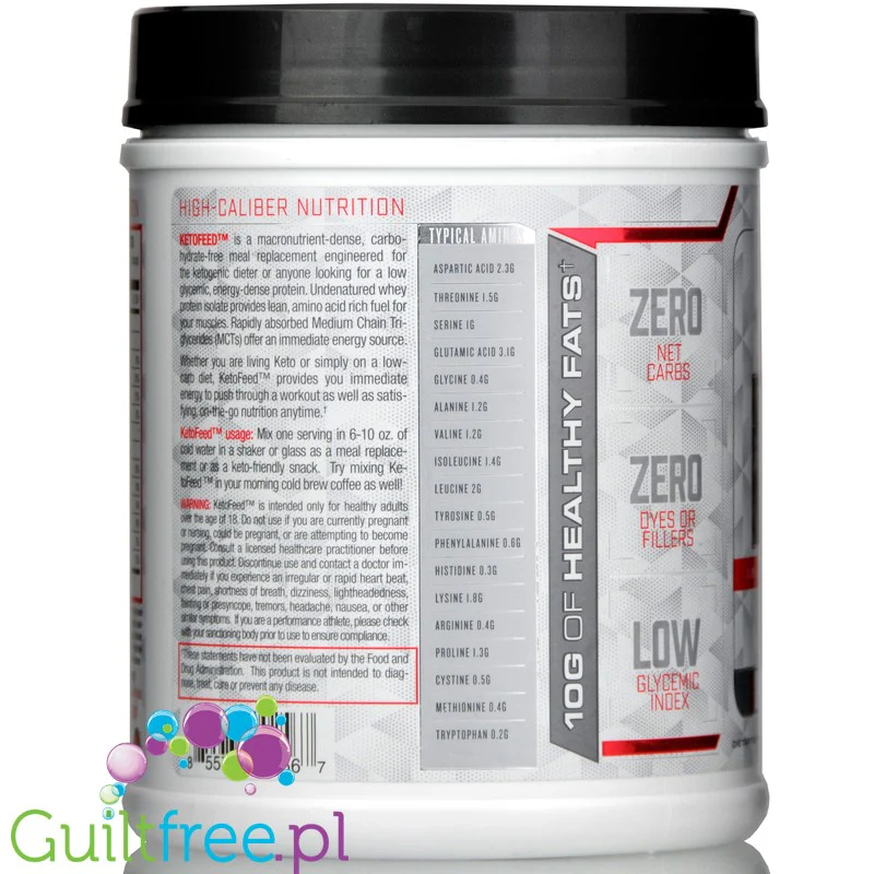 Purus Labs KetoFeed® Samoa Chocolate Cream - keto odżywka białkowa WPI z MCT - Image 6