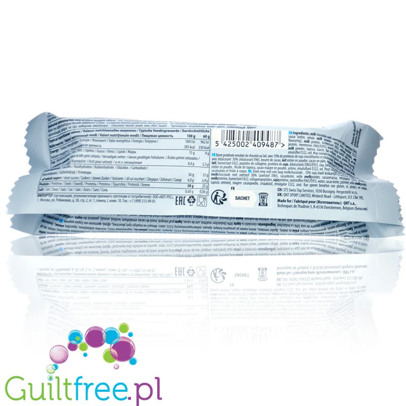 QNT Protein Joy Crunchy Vanilla Ice - baton proteinowy 38% białka - Image 4
