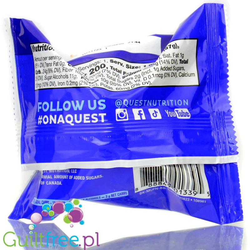 Quest Bakery Shop Blueberry Muffin - jagodowy muffin proteinowy 10g białka - Image 2