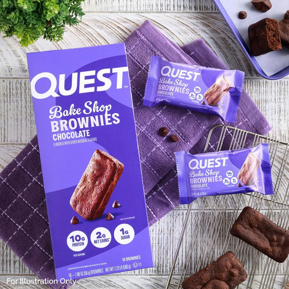 Quest Bakery Shop Chocolate Brownie - proteinowe brownie z czekoladą 10g białka - Image 5