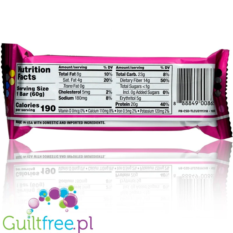 Quest Bar Chocolate Sprinkled Doughnut baton proteinowy tylko ze stewią i erytrolem - Image 7