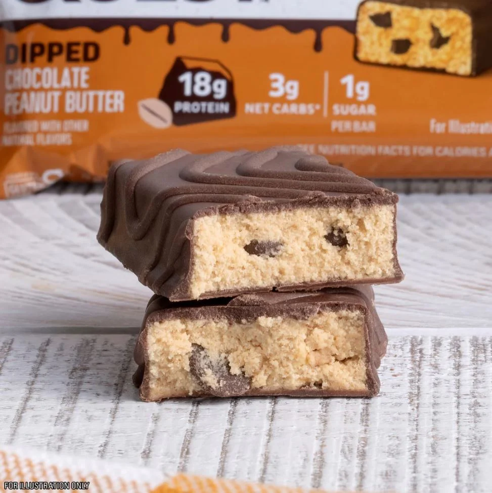 Quest Bar Dipped Chocolate Peanut Butter - baton orzechowy w polewie, 17g białka & 170kcal - Image 2