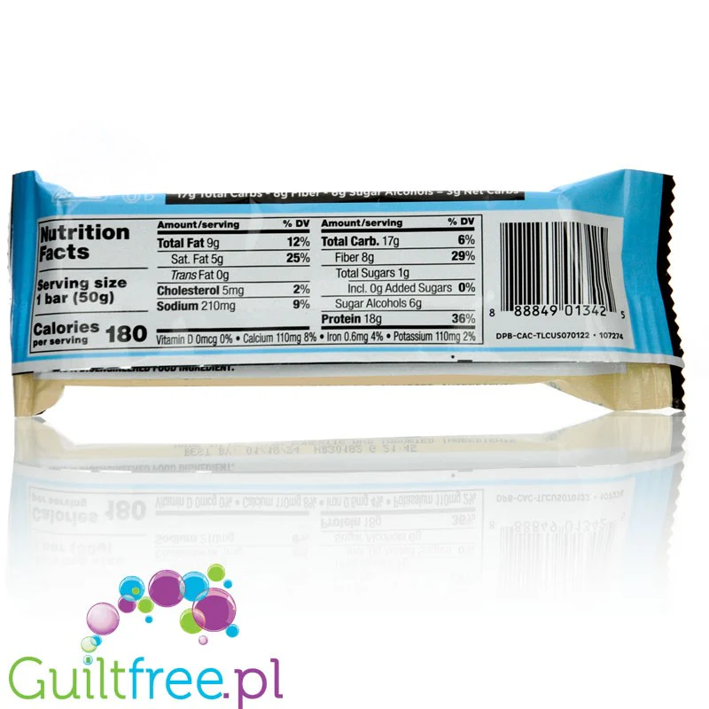 Quest Bar Dipped Cookies & Cream - baton ciasteczkowy w polewie, 18g białka & 180kcal - Image 4