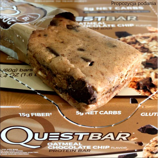 Quest Bar Oatmeal Chocolate Chip - baton proteinowy 20g białka, 15g błonnika - Image 3