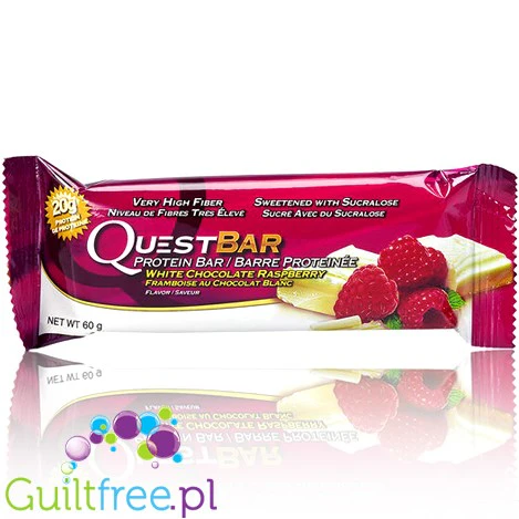 Quest Bar White Chocolate Raspberry - baton proteinowy Biała Czekolada & Maliny - Image 3