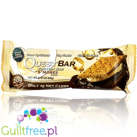 Quest Bar S'mores - baton proteinowy Marshmallow & Czekolada 20g białka - Image 4