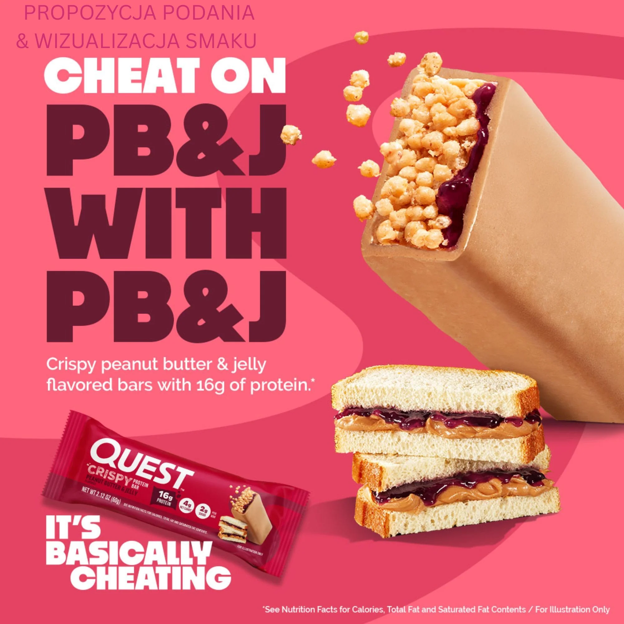 Quest Hero Crispy Protein Bar Peanut Butter & Jelly - Image 6