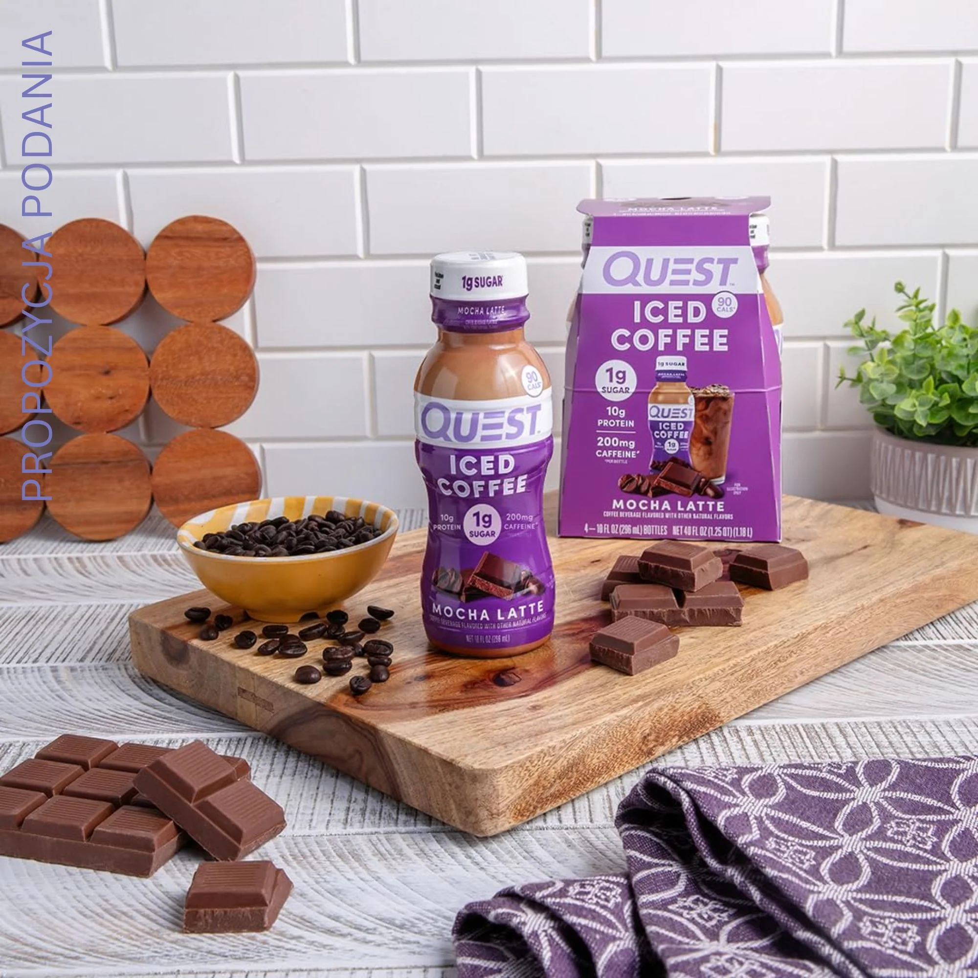 Quest Iced Coffee Mocha Latte RTD - proteinowa czekoladowa kawa mrożona 90kcal, bez cukru - Image 6