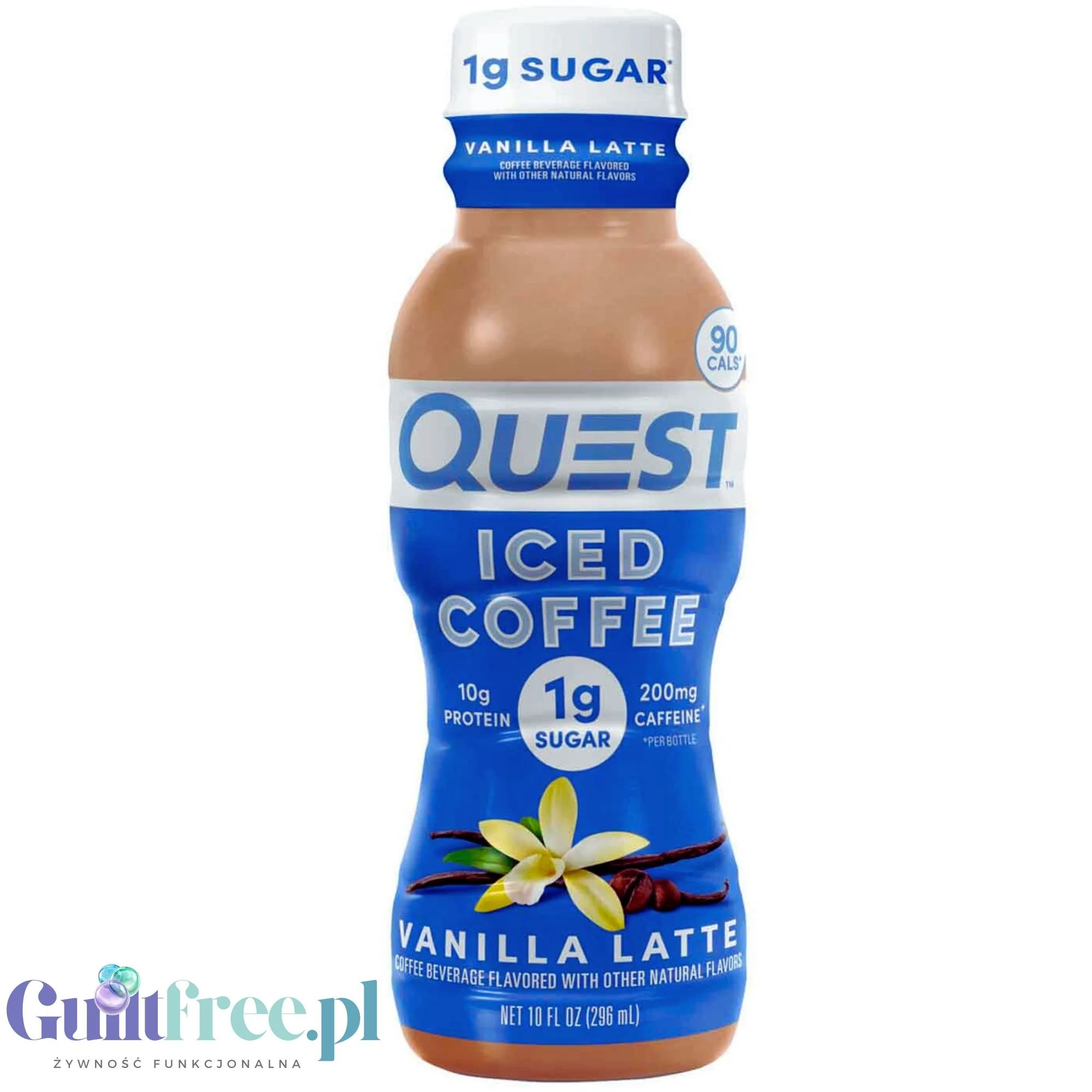 Quest Iced Coffee Vanilla Latte RTD - proteinowa waniliowa kawa mrożona 90kcal, bez cukru - Image 2