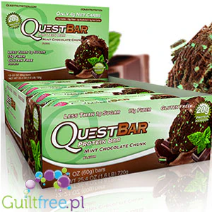 Quest Bar Mint Chocolate Chunk baton proteinowy Mięta & Czekolada - Image 2