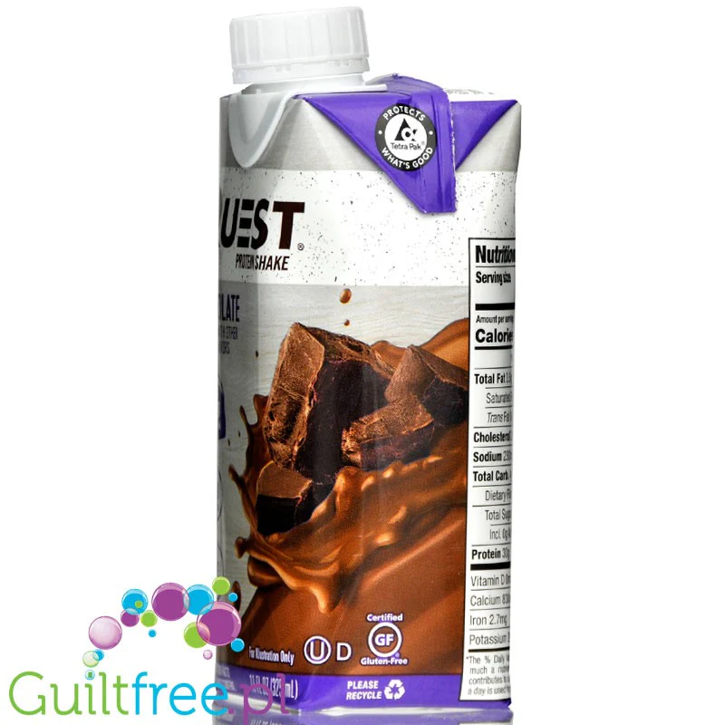 Quest RTD Breakfast Shake Chocolate - gotowy szejk 30g białka w 160kcal, bez cukru - Image 4