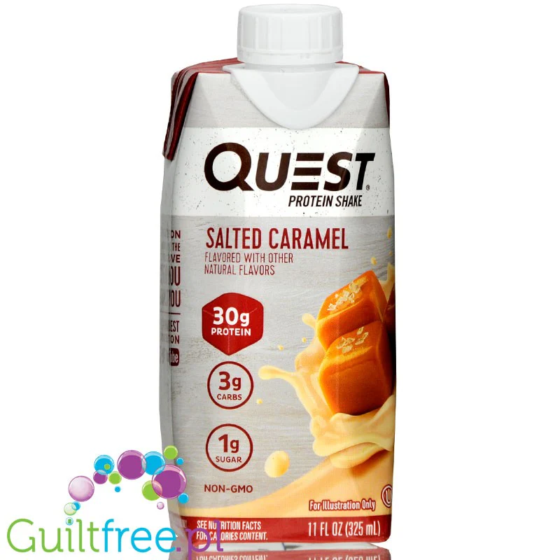 Quest RTD Shake Salted Caramel - gotowy shake 30g białka w 160kcal, bez cukru