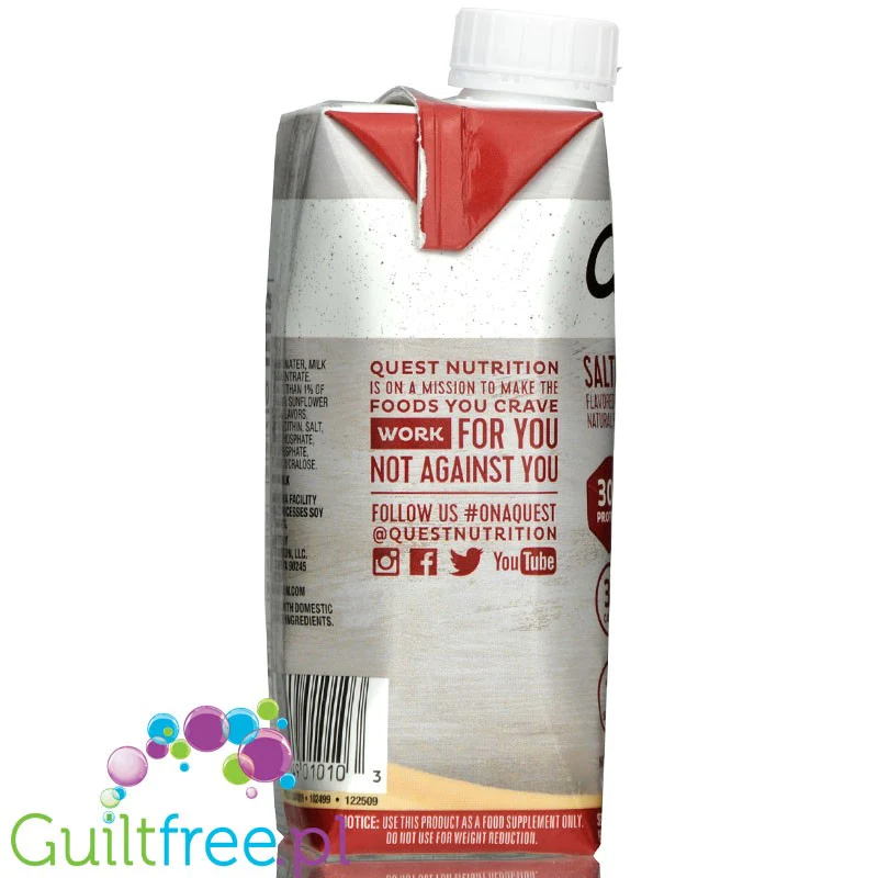 Quest RTD Shake Salted Caramel - gotowy shake 30g białka w 160kcal, bez cukru - Image 2