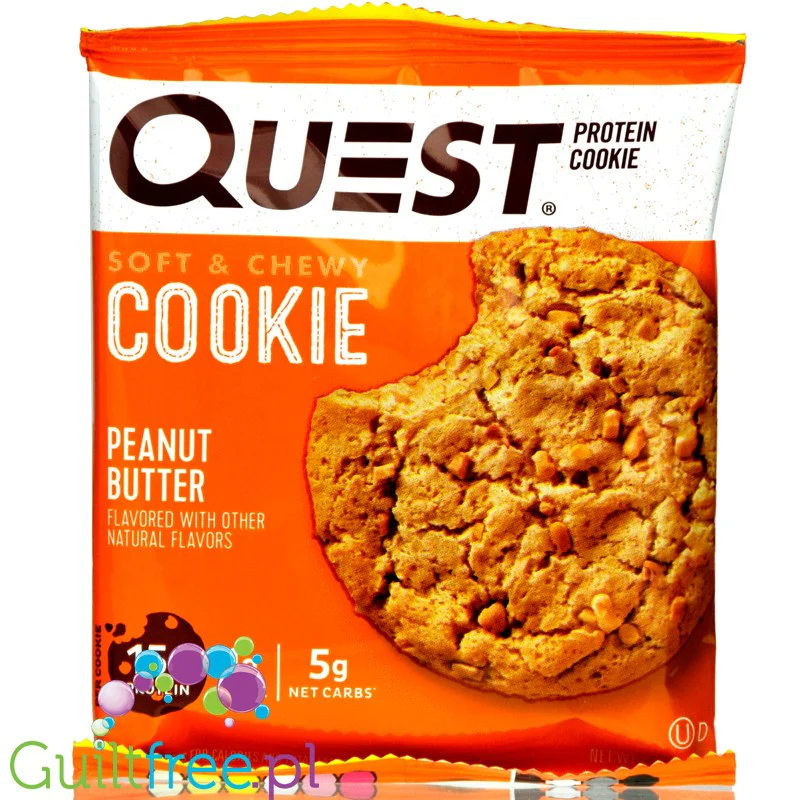 Quest Protein Cookie Peanut Butter - ciastko proteinowe z masłem orzechowym - Image 3