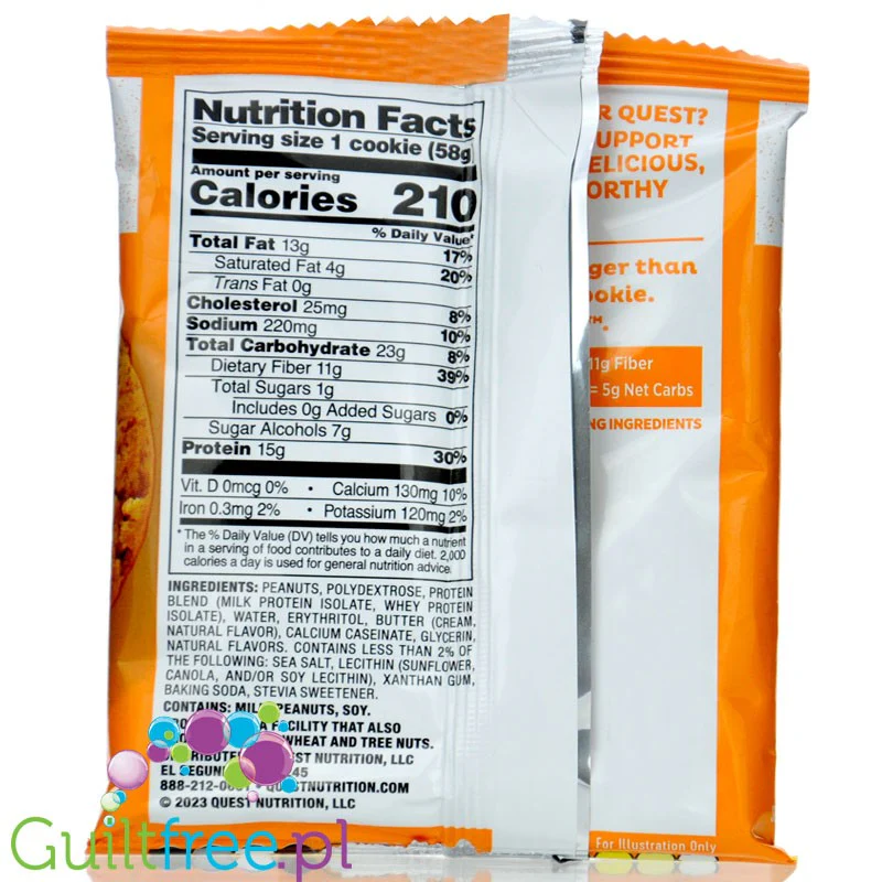 Quest Protein Cookie Peanut Butter - ciastko proteinowe z masłem orzechowym - Image 4