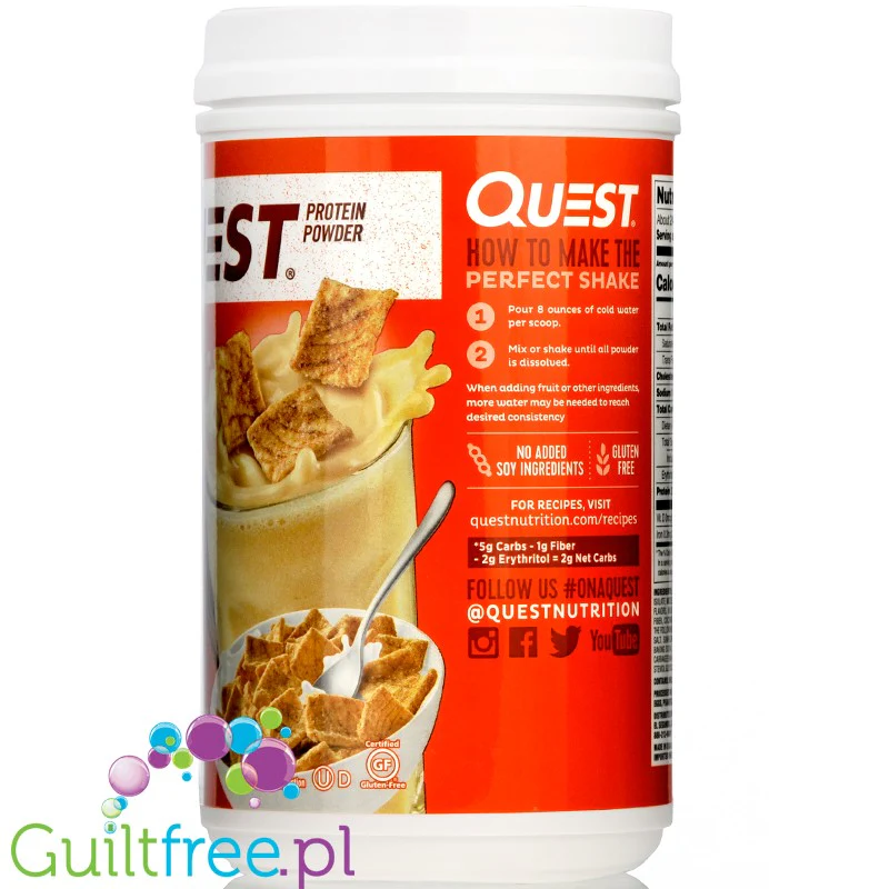 Quest Protein Powder Cinnamon Crunch odżywka białkowa - Image 3