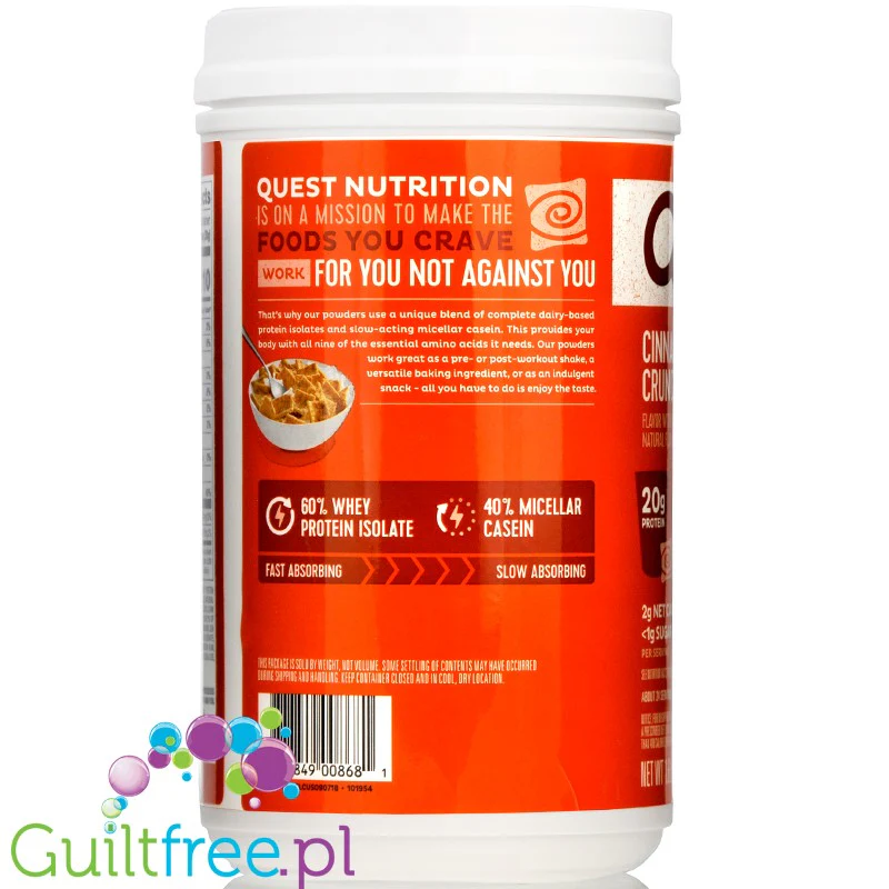 Quest Protein Powder Cinnamon Crunch odżywka białkowa - Image 4
