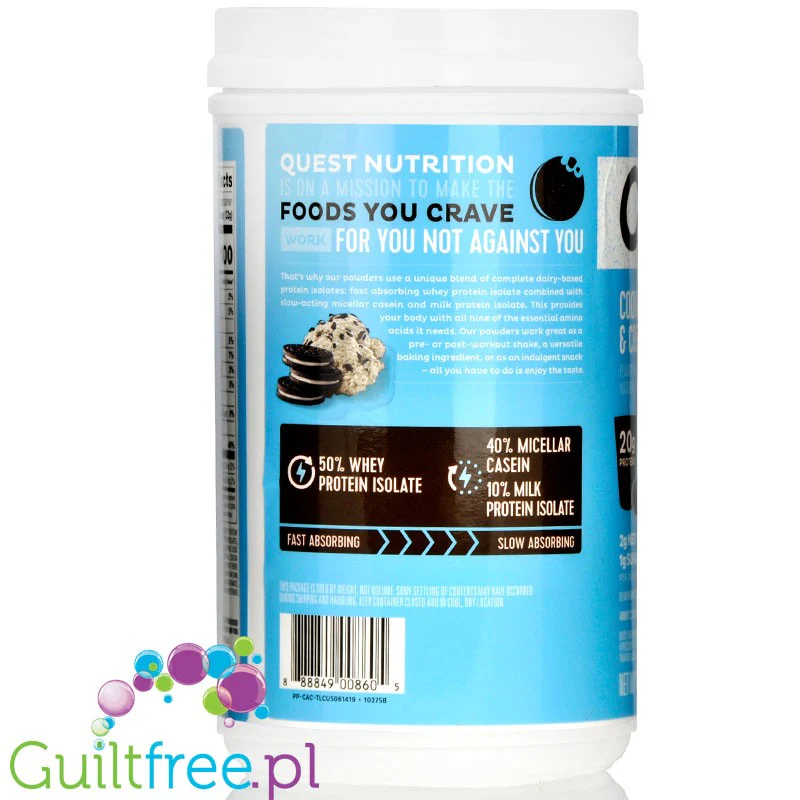 Quest Protein Powder, Cookies & Cream - Odżywka białkowa - Image 3