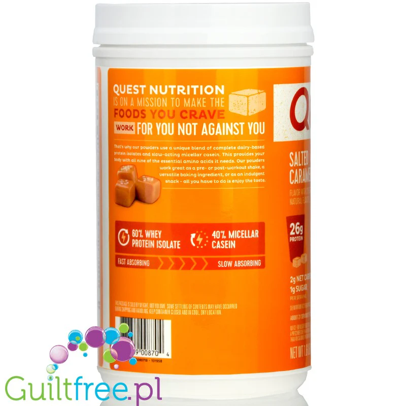 Quest Protein Powder, Salted Caramel - Mieszanka Białkowa Solony Karmel - Image 5