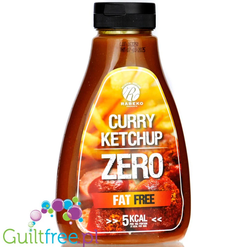 Rabeko Curry Ketchup Zero - sos pomidorowy z curry 31kcal