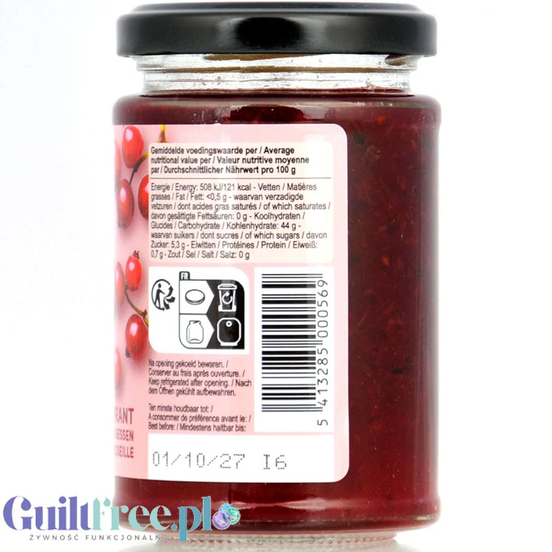 Rabeko Jam Light Red Currant - niskosłodzony dżem porzeczkowy, 93% mniej cukru - Image 3