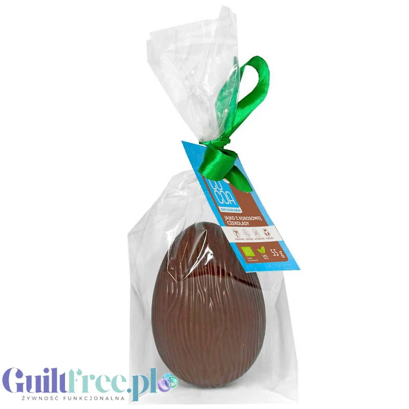 RAW COCOA Jajko z czekolady kokosowej 55g - wegańskie, bez glutenu, WIELKANOC bez dodatku cukru