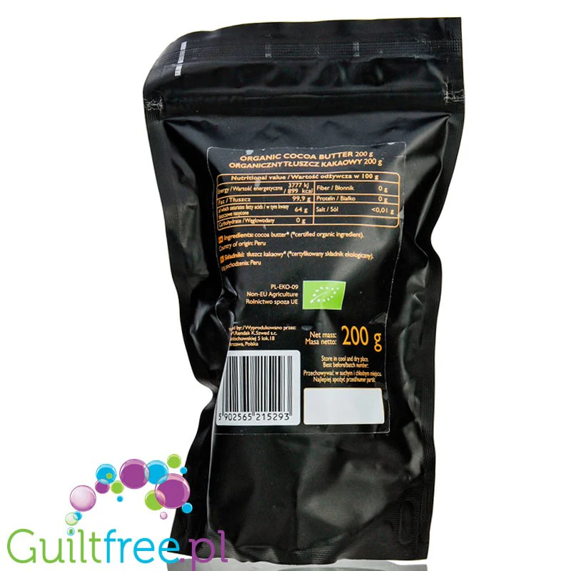 RAW Cocoa Keto Organic Cocoa Butter - surowe masło kakaowe organiczne - Image 2