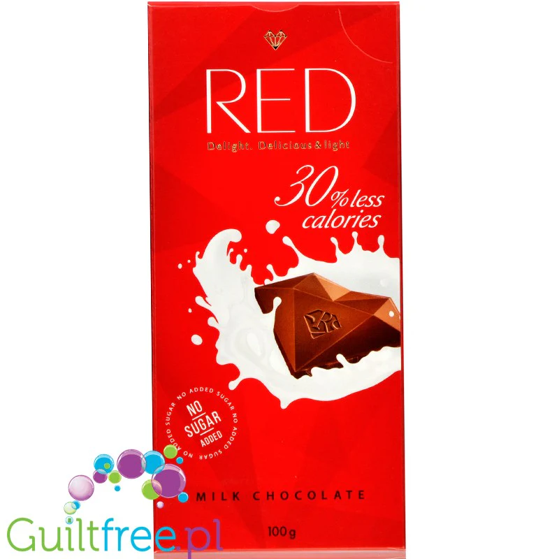 RED Delight mleczna czekolada bez dodatku cukru 30% mniej kalorii - Image 2