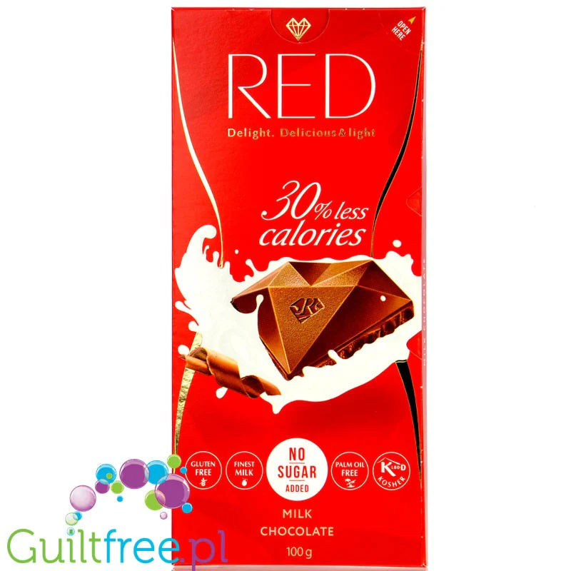 RED Delight mleczna czekolada bez dodatku cukru 30% mniej kalorii - Image 4