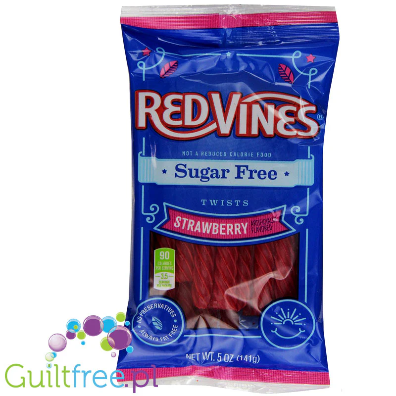 Red Vines Twists - spiralne truskawkowe żelki bez cukru z USA