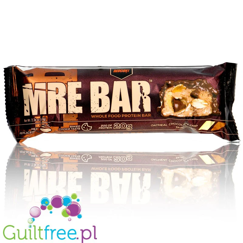 RedCon1 MRE Bar Oatmeal Chocolate Chip  - baton proteinowy z 6 źródłami białka (Ciastko Owsiane & Czekolada)