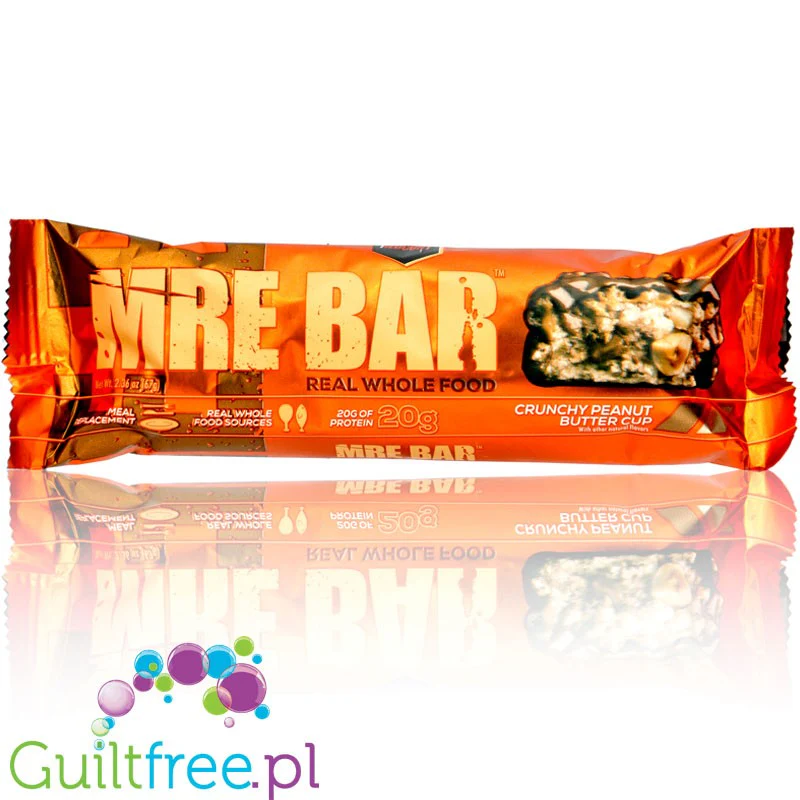 RedCon1 MRE Bar Crunchy Peanut Butter Cup - baton proteinowy z 6 źródłami białka Czekolada & Masło Orzechowe