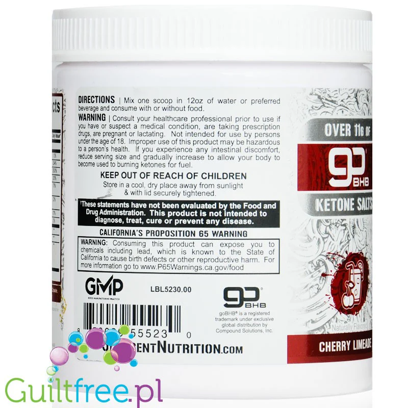 Rich Piana 5% Nutrition Keto aSALT Cherry Limeade - ketony z goBHB® - Image 6