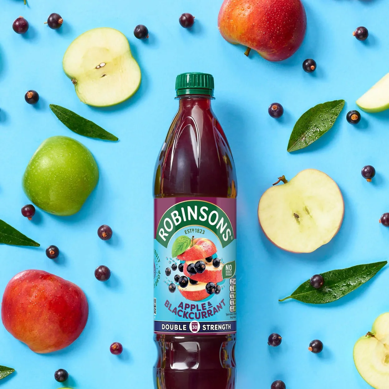 Robinsons Apple & Blackcurrant Squash Double Strength 0,75L - skoncentrowany syrop do rozcieńczania bez cukru i kalorii - Image 5