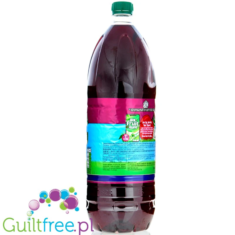 Robinsons Apple & Blackcurrant Squash Double Strength 1,75L - skoncentrowany syrop do rozcieńczania bez cukru i kalorii - Image 2