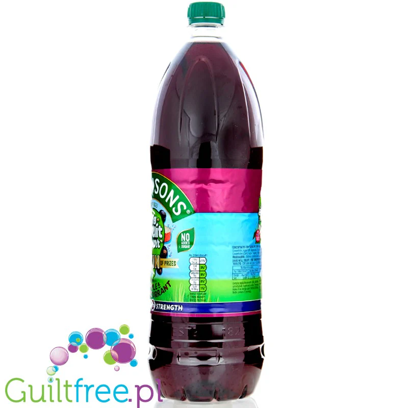 Robinsons Apple & Blackcurrant Squash Double Strength 1,75L - skoncentrowany syrop do rozcieńczania bez cukru i kalorii - Image 3
