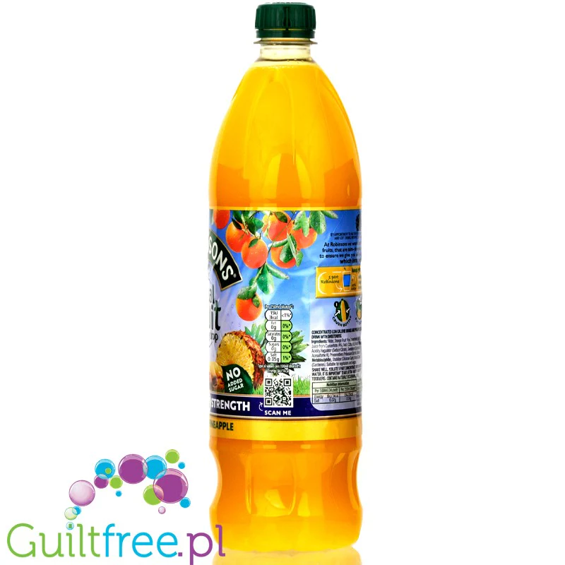 Robinsons Double Strength Orange & Pineapple Squash - skoncentrowany syrop do rozcieńczania bez cukru i kalorii - Image 4