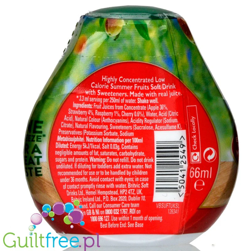 Robinsons Squash'd Summer Fruit skoncentrowany smacker do wody - Image 4