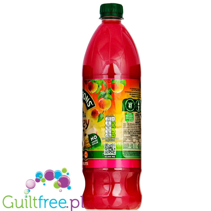 Robinsons Summer Fruits Barley Squash - skoncentrowany syrop do rozcieńczania bez cukru i kalorii, Letnie Owoce - Image 3