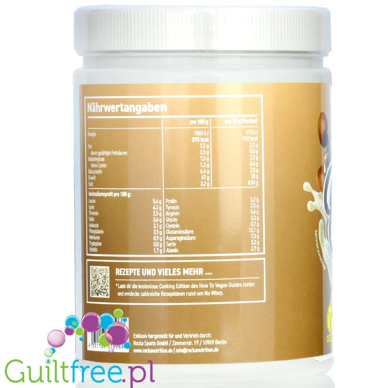 Rocka Nutrition No Whey Milky Choco Eggs 300g - wegańska odżywka białkowa 5 źródeł białka - Image 2