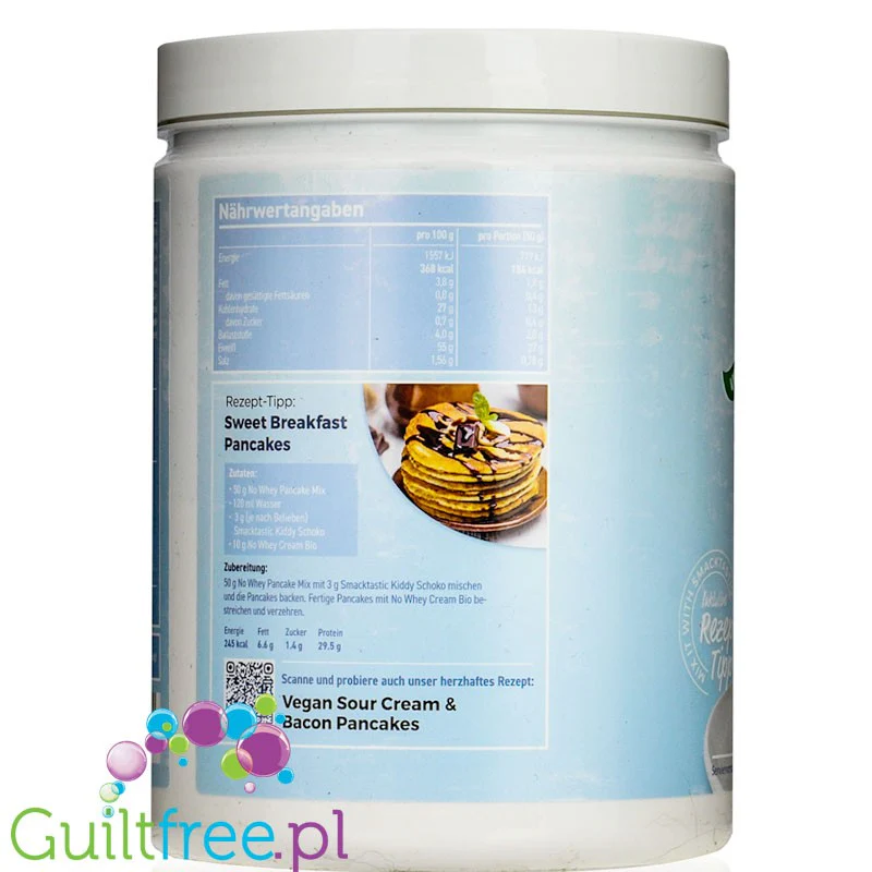 Rocka Nutrition No Whey Pancakes Pure 0,75KG - mieszanka na wegańskie naleśniki proteinowe bez cukru i słodzików - Image 3