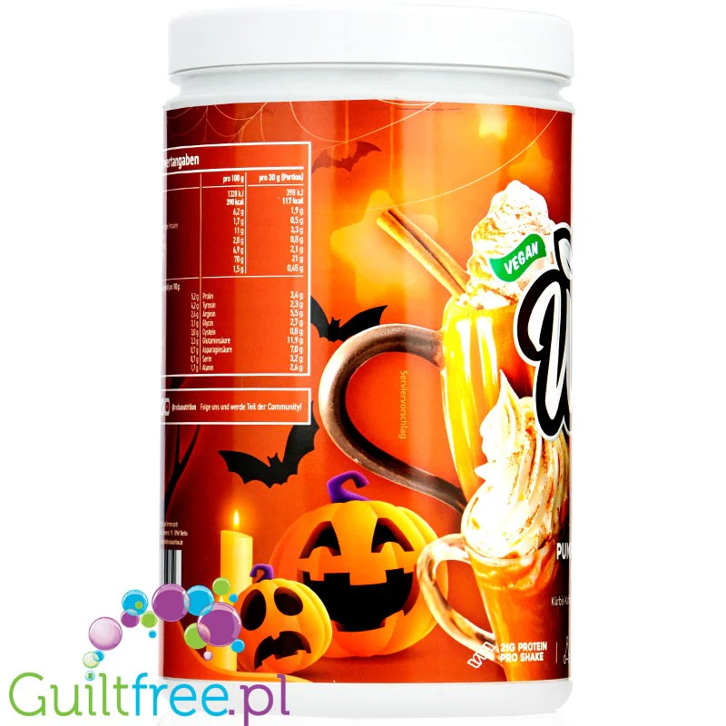 Rocka Nutrition NO WHEY Pumpkin Spice Latte - wegańska odżywka białkowa 5 źródeł białka, bez glutenu - Image 6