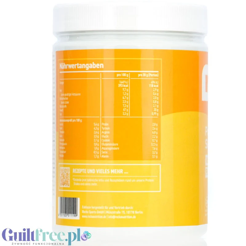 Rocka Nutrition NO WHEY Vanilla Cookie 300g - wegańska odżywka białkowa 5 źródeł białka bez soi - Image 4