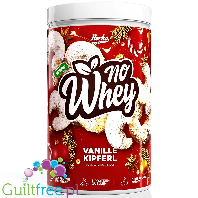 Rocka Nutrition NO WHEY Vanille Kipferl - wegańska odżywka białkowa 5 źródeł białka, bez glutenu - Image 2