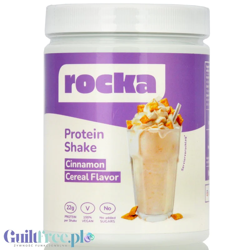 Rocka Nutrition Protein Shake Cinnamon Cereal 300g - wegańska odżywka białkowa, smak Płatki Cynamonowe