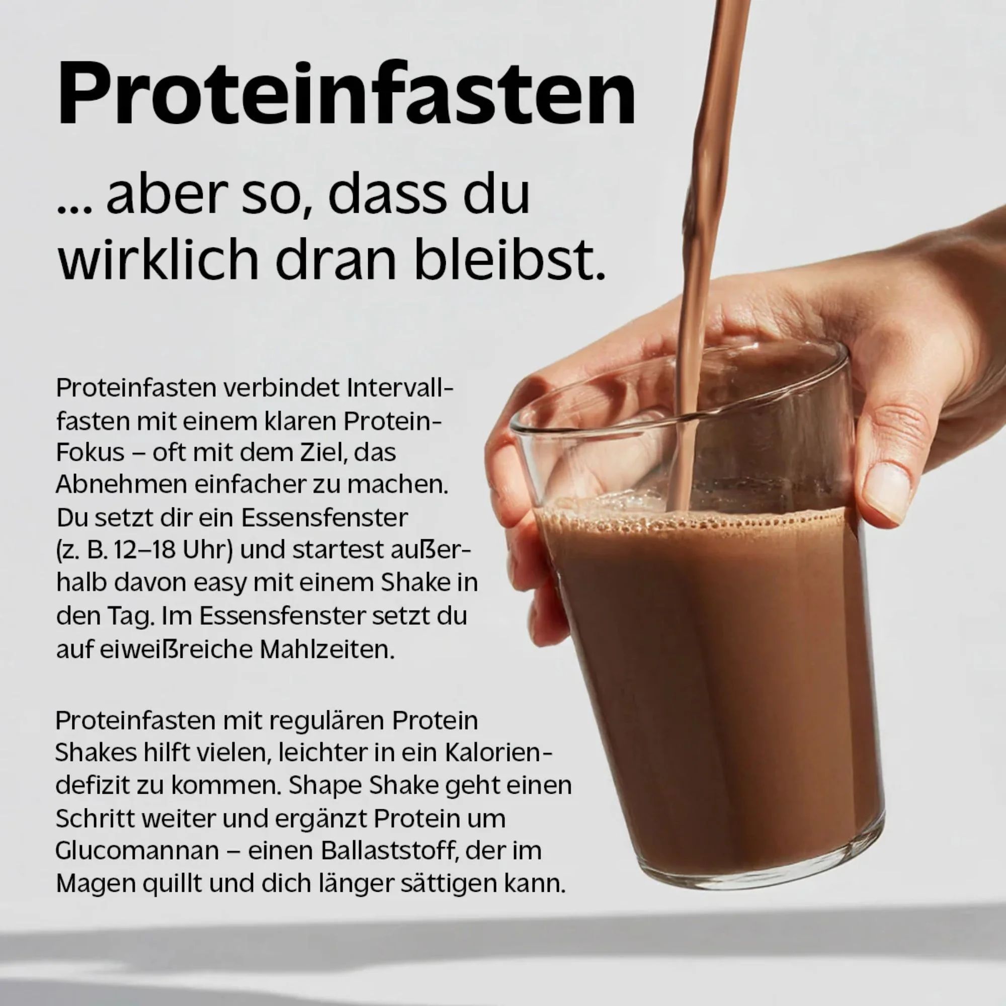 Rocka Nutrition Protein Shape Shake Chocolate Milkshake 0,6kg - wegańska odżywka białkowa 4 źródła białka, bez glutenu - Image 3